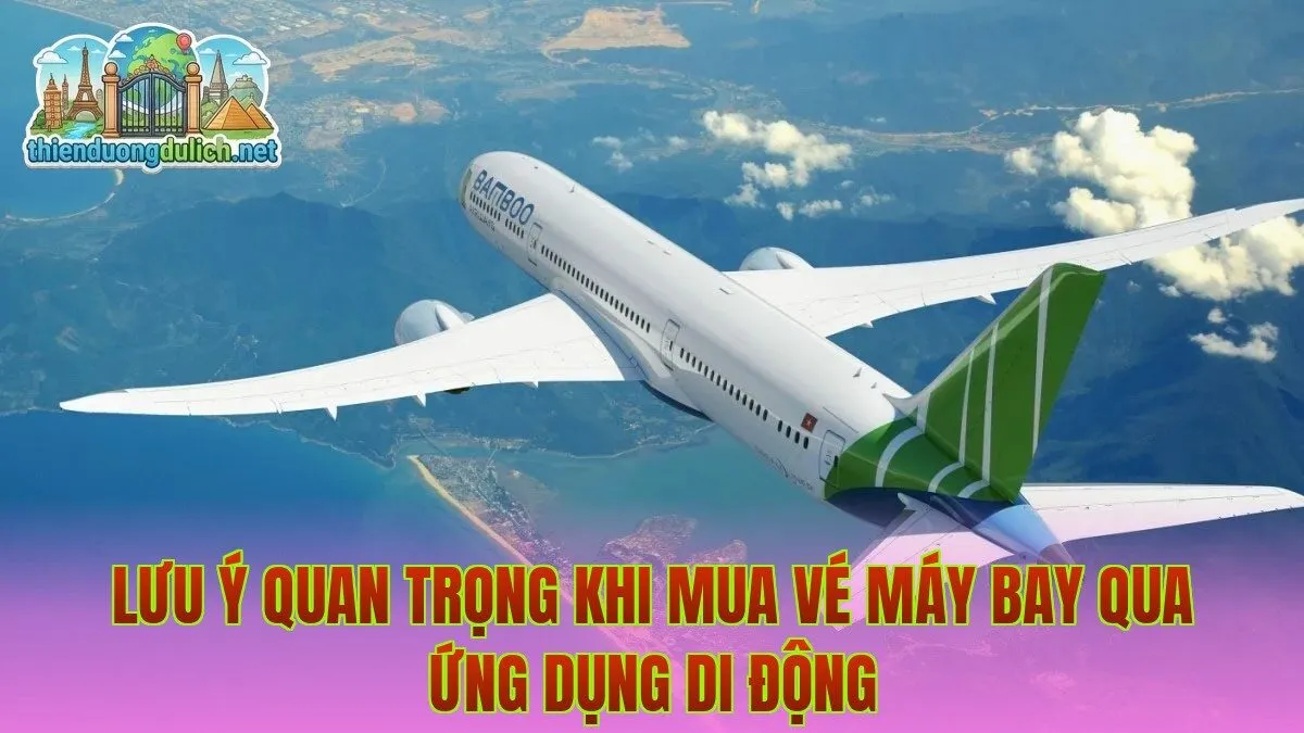Lưu ý quan trọng khi mua vé máy bay qua ứng dụng di động