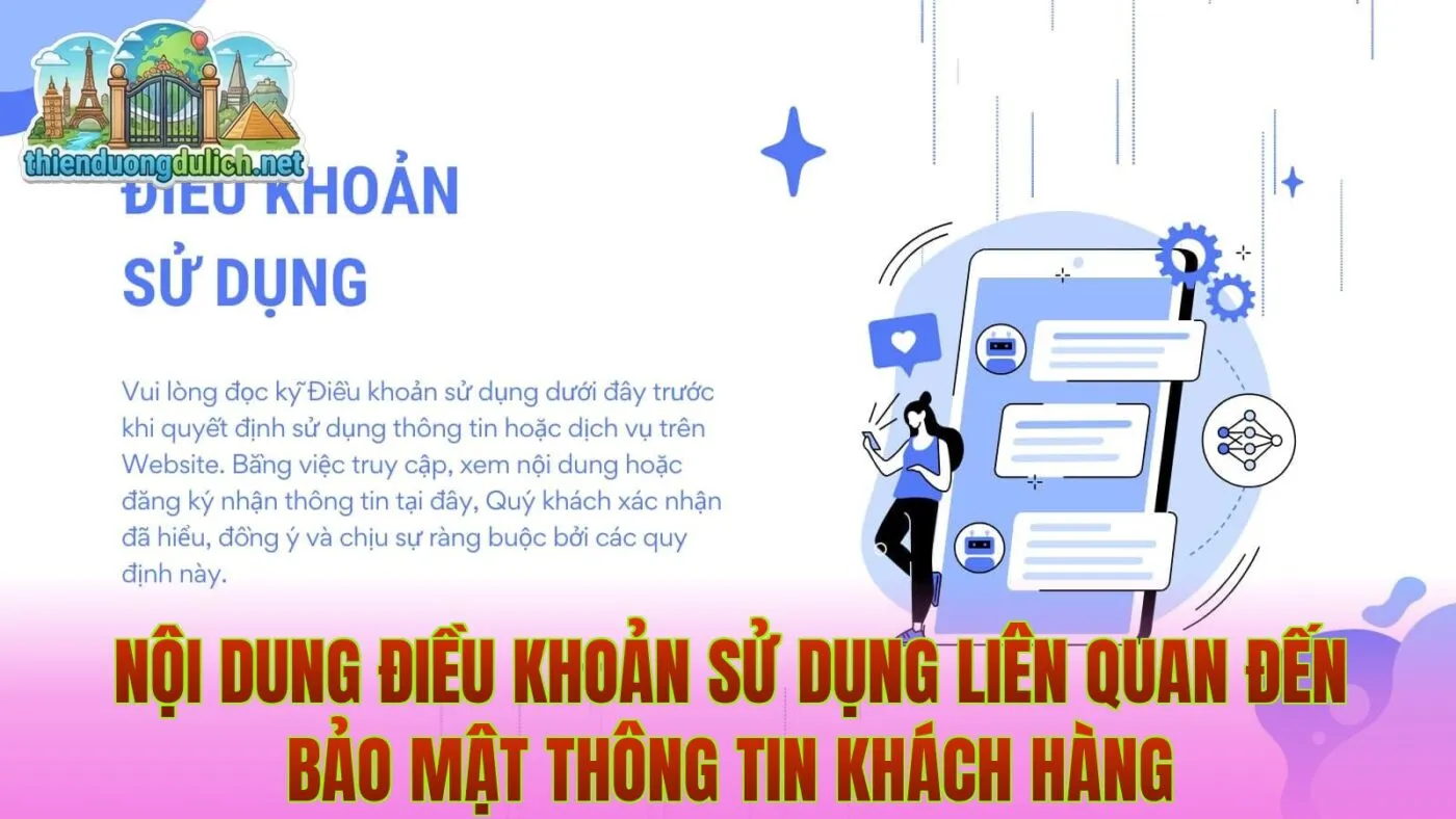 Nội dung điều khoản sử dụng liên quan đến bảo mật thông tin khách hàng