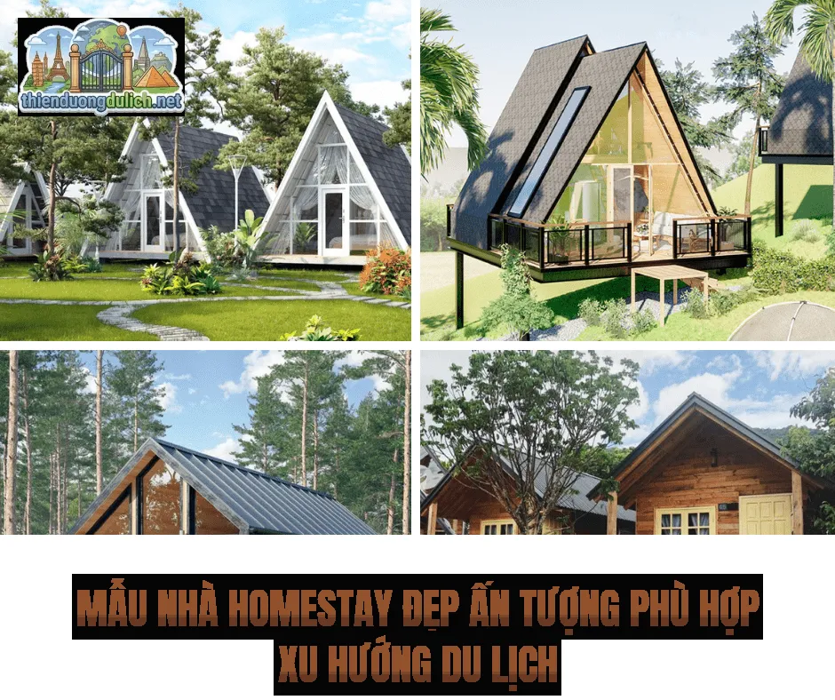Mẫu nhà homestay đẹp ấn tượng phù hợp xu hướng du lịch
